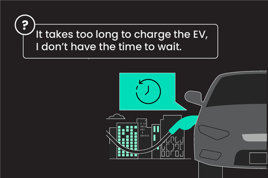 It takes too long to charge the EV, I don't have the time to wait.